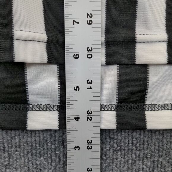 Vintage Cliff Keen Athletic IHSAA Patch Referee Shirt Men XL White Black Striped - Picture 12 of 13